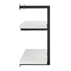 Étagère murale moderne à 2 niveaux avec support de suspension