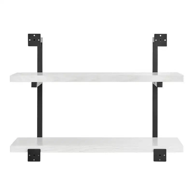 Étagère murale moderne à 2 niveaux avec support de suspension