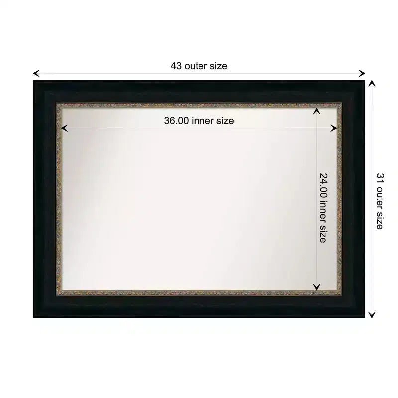 Miroir Mural Biseauté pour Salle de Bain