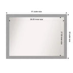 Miroir mural biseauté pour salle de bain
