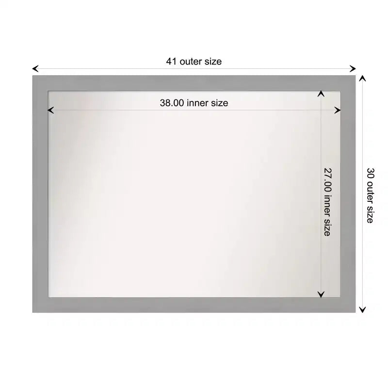 Miroir mural biseauté pour salle de bain