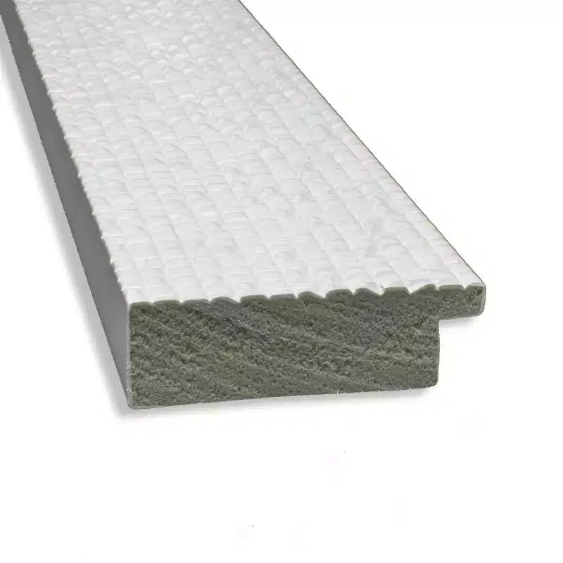 Miroir pleine longueur blanc mosaïque sans biseau