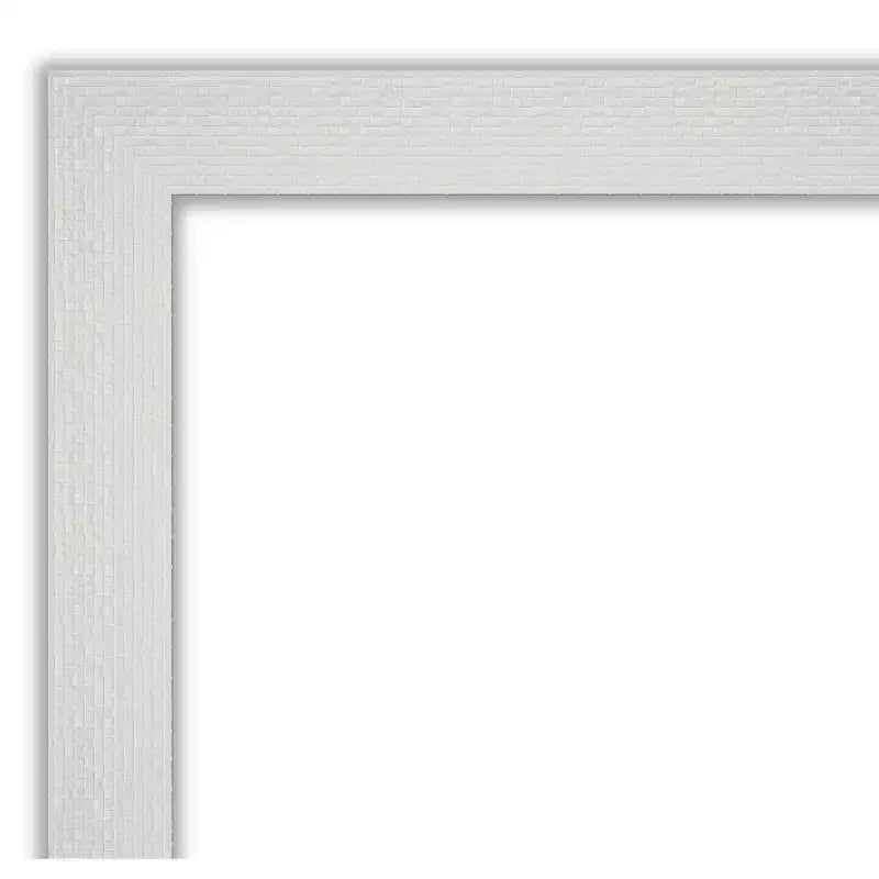 Miroir pleine longueur blanc mosaïque sans biseau
