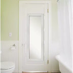 Miroir pleine longueur blanc mosaïque sans biseau