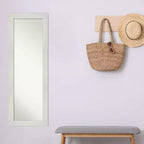 Miroir pleine longueur blanc mosaïque sans biseau