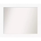 34" x 28" Non-Beveled Cabinet Bathroom Wall Mirror White - Amanti Art: Rectangle, Polystyrene Frame, Wall Mounted