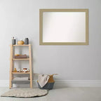 Miroir mural de salle de bain mosaïque doré sans biseau