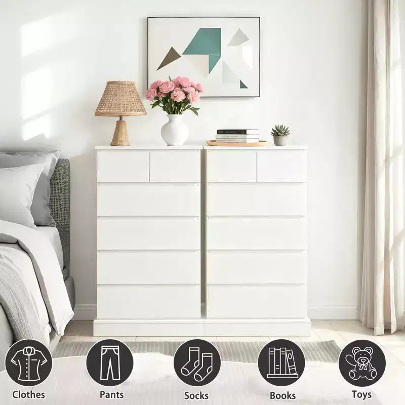 Commode haute moderne en bois