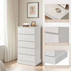 Commode haute moderne en bois