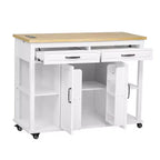 Îlot de cuisine avec table à manger extensible