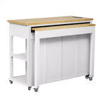 Îlot de cuisine avec table à manger extensible