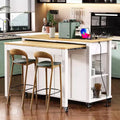 Îlot de cuisine avec table à manger extensible