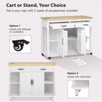 Îlot de cuisine avec table à manger extensible