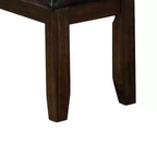 Banc en bois capitonné et rembourré
