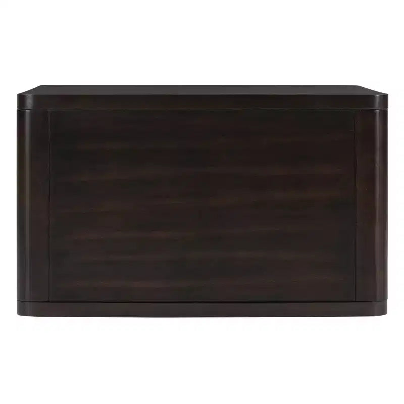 Table basse carrée en bois avec rangement
