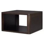 Table basse carrée en bois avec rangement