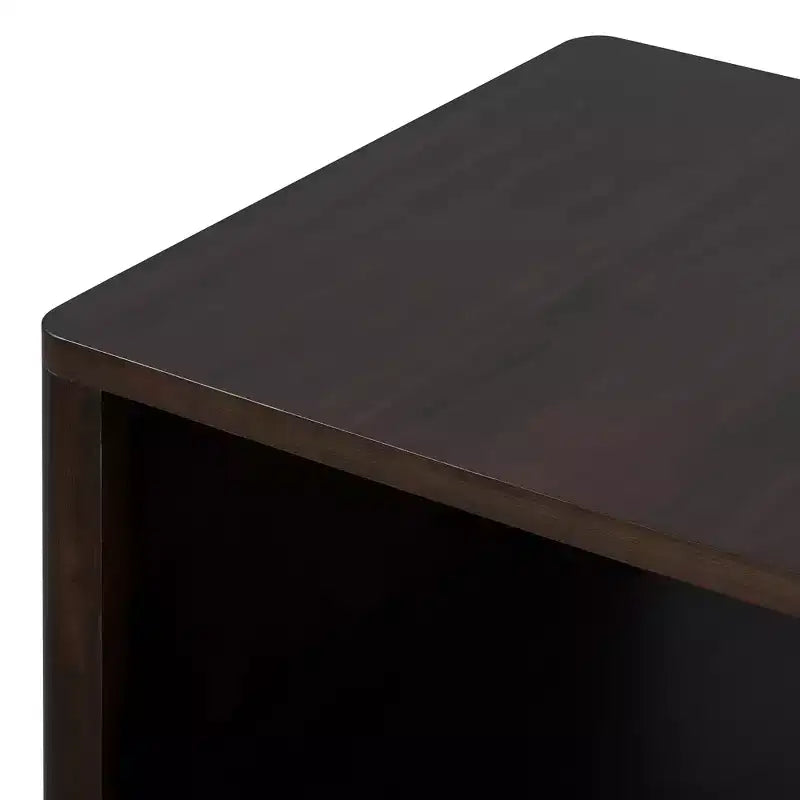 Table basse carrée en bois avec rangement