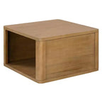 Table basse carrée en bois avec rangement