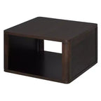 Table basse carrée en bois avec rangement