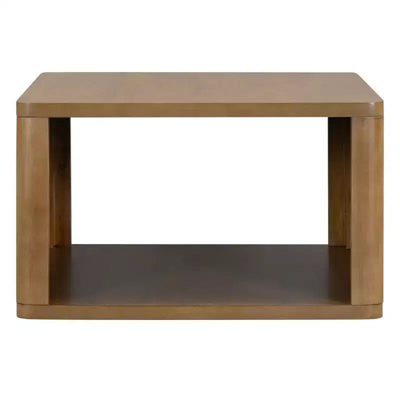 Table basse carrée en bois avec rangement