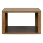 Table basse carrée en bois avec rangement