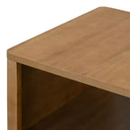 Table basse carrée en bois avec rangement