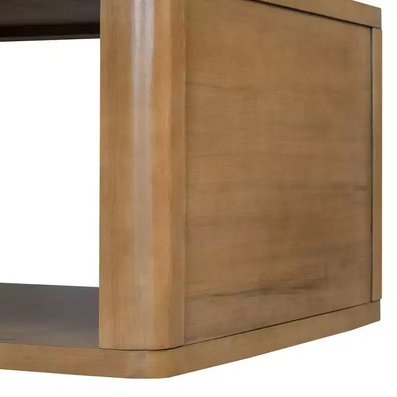 Table basse carrée en bois avec rangement