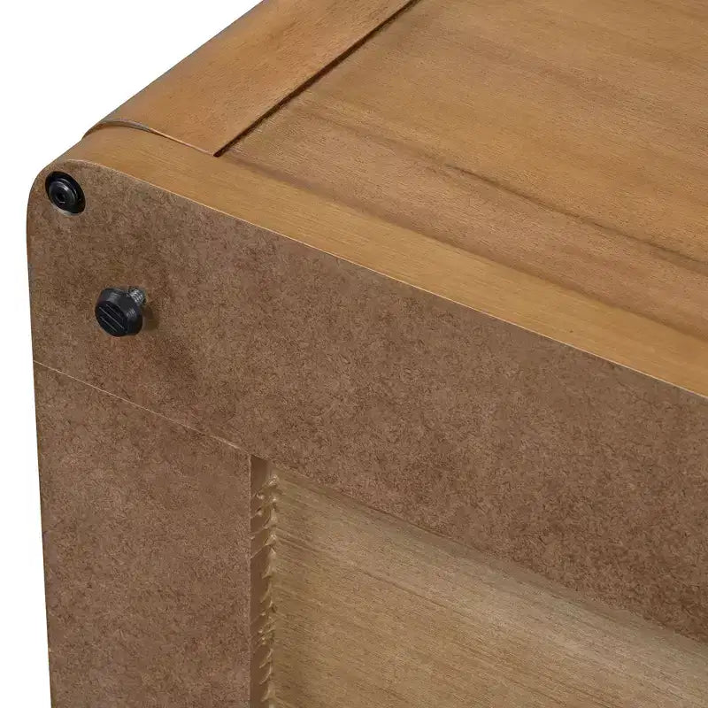 Table basse carrée en bois avec rangement