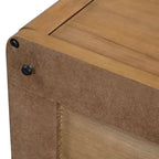 Table basse carrée en bois avec rangement