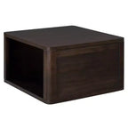 Table basse carrée en bois avec rangement