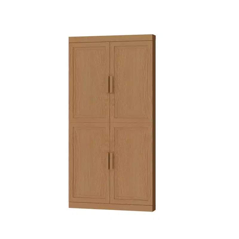 Armoire de rangement d'angle en bois massif moderne pour un rangement efficace