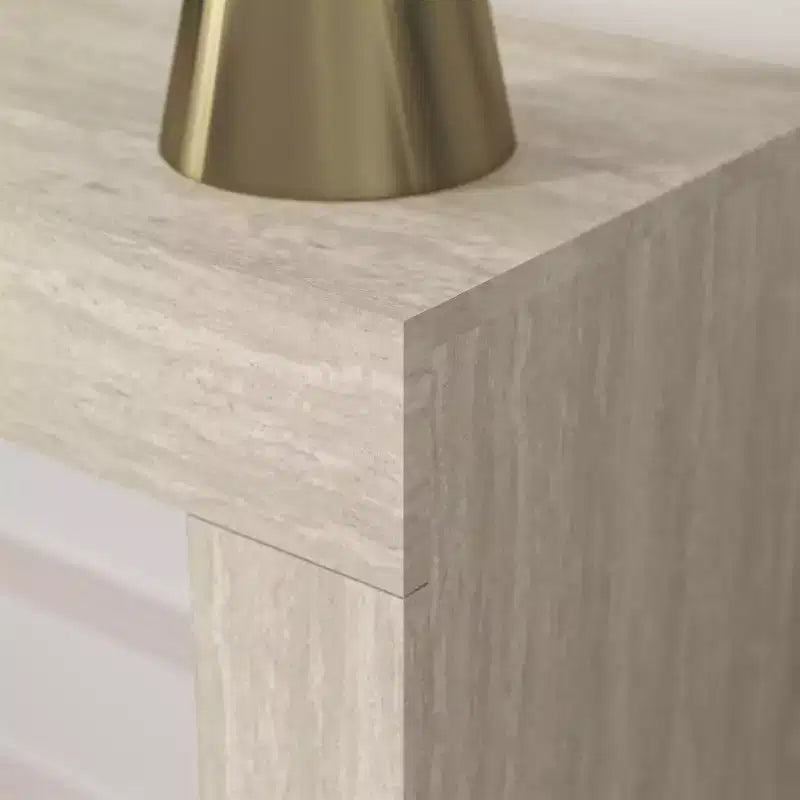 Console avec plateau rectangulaire fin