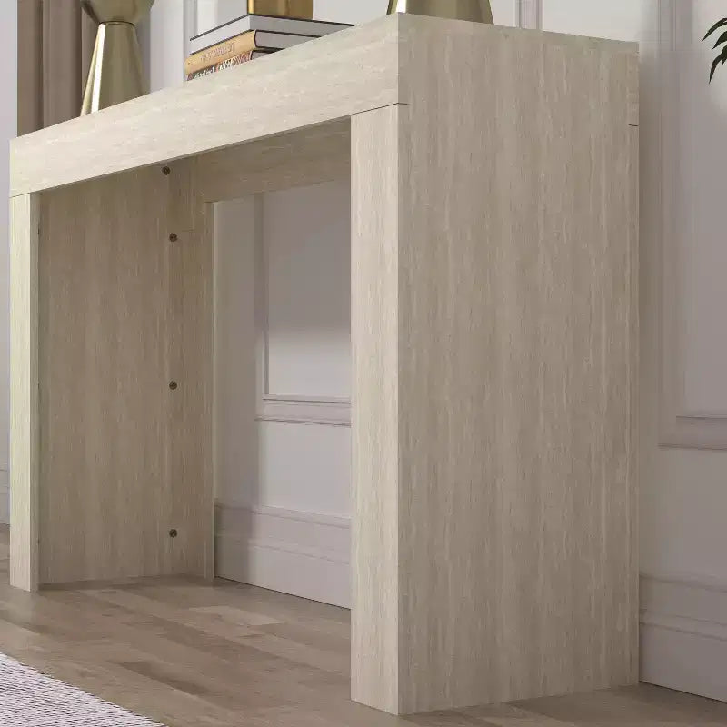 Console avec plateau rectangulaire fin
