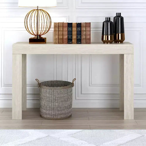 Console avec plateau rectangulaire fin