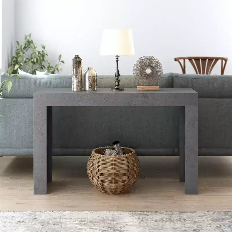Console avec plateau rectangulaire fin