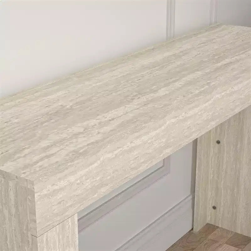 Console avec plateau rectangulaire fin
