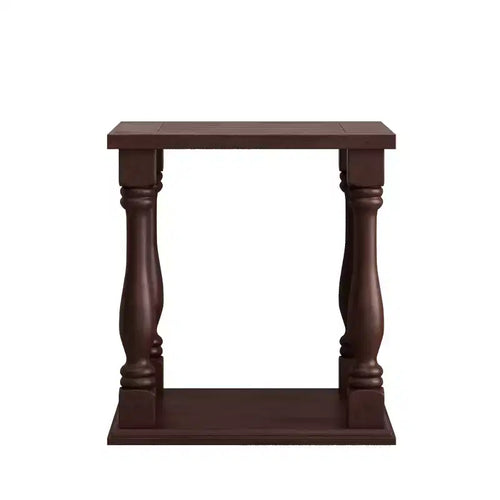 Table d'appoint antique avec rangement ouvert