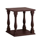 Table d'appoint antique avec rangement ouvert