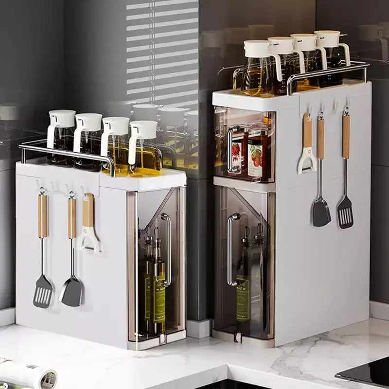Organisateur de bureau pour boîte de rangement à épices,