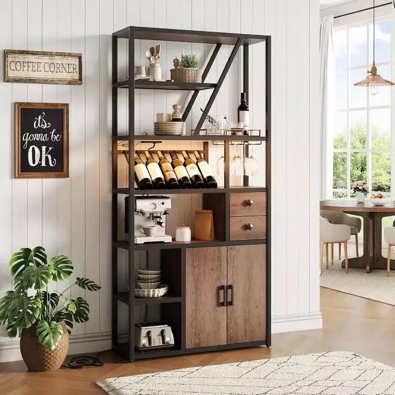 Meuble haut pour machine à café