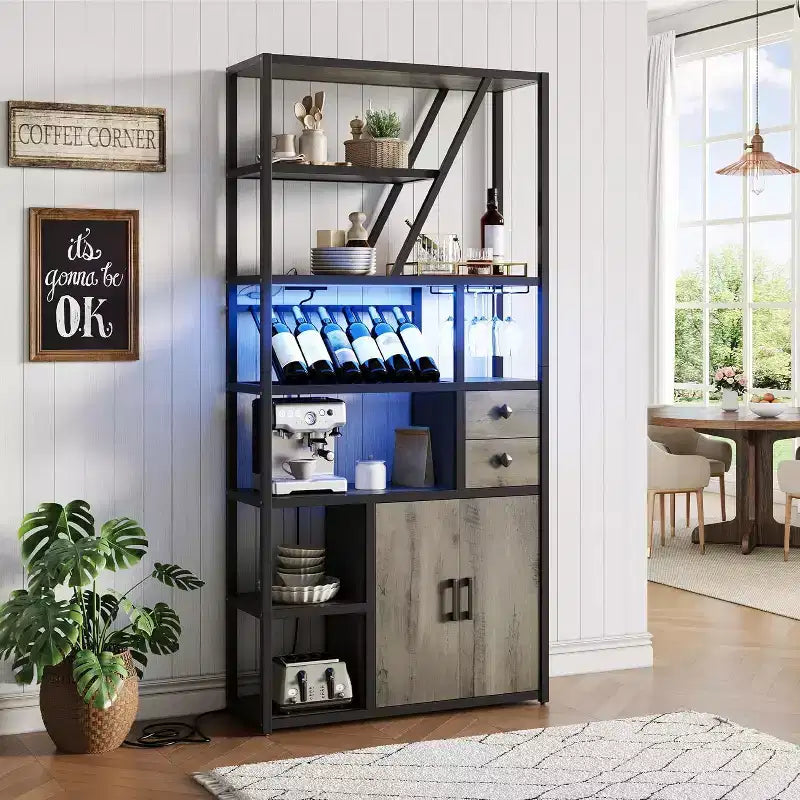 Meuble haut pour machine à café