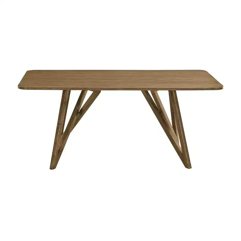 Table de salle à manger longue, pied tripode croisé