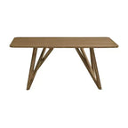 Table de salle à manger longue, pied tripode croisé