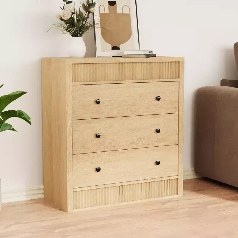 Table de chevet moderne en bois avec rangement
