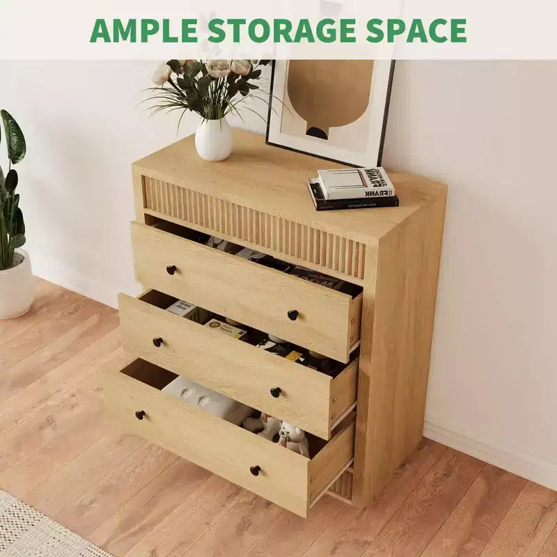 Table de chevet moderne en bois avec rangement