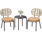 Bistro de terrasse en osier, Mobilier d'extérieur