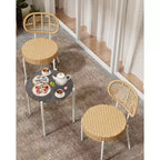 Bistro de terrasse en osier, Mobilier d'extérieur