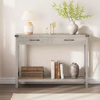 Console, Table de Canapé Étroite de Style Ferme Rustique
