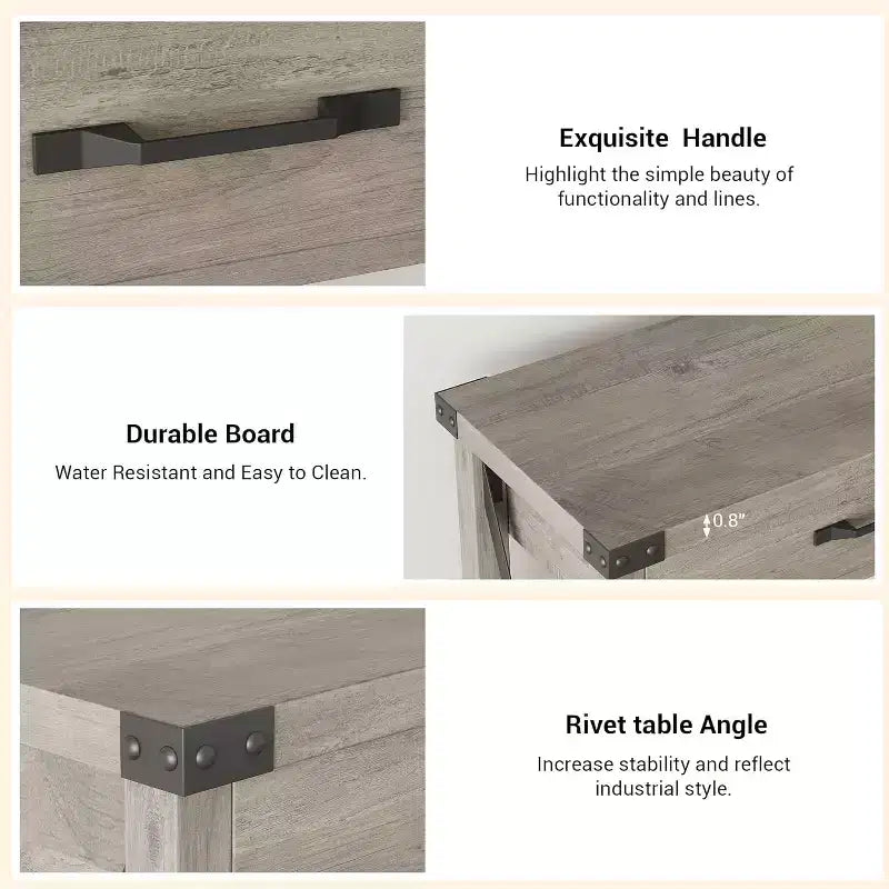 Console, Table de Canapé Étroite de Style Ferme Rustique