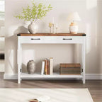 Console, Table de Canapé Étroite de Style Ferme Rustique